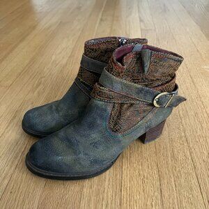 L'Artiste Spring Step Shazzam Leather Ankle Boots Women's Size 38/US 7.5-8